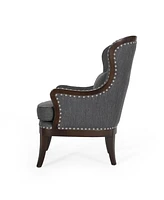 Streamdale Furniture Sleek And Sophisticated Accent Chair With Nailhead Trim And Birch Legs