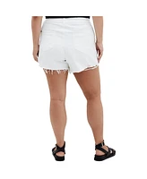 City Chic Plus Shannah Rip Short