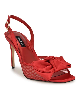 Nine West Women's Gergia Stiletto Heel Open Toe Dress Sandals