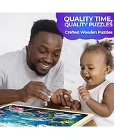 Quokka 4x36 Realistic Wooden Montessori Puzzles for Kids Ages 4-6