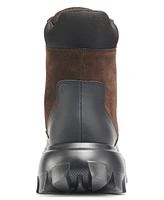 Karl Lagerfeld Men's Suede Workboot on Lightweight Lug Sole Boot