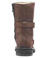 Karl Lagerfeld Men's Double Buckle Tire Tread Sole Boot
