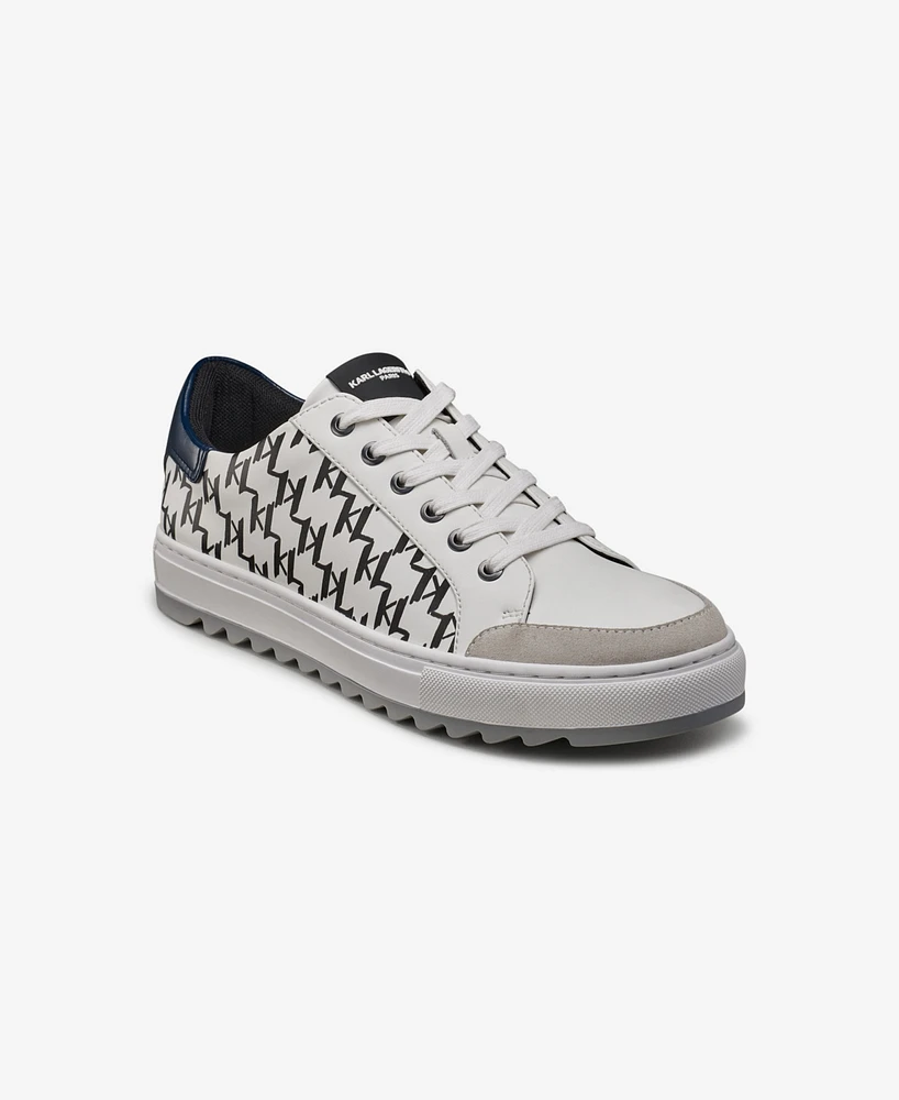 Karl Lagerfeld Paris Men's Side Kl Logo Sneaker