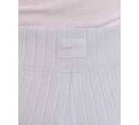 Calvin Klein Women's Brushed Rib Wide-Leg Pants