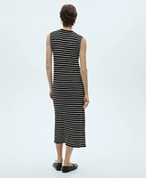 Mango Women's Striped Jersey Dress