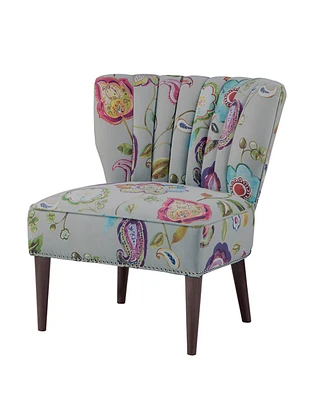 Lindley Floral Fabric Accent Chair