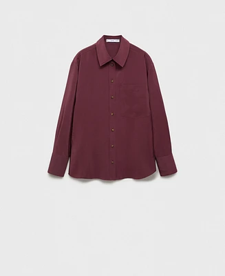 Mango Women's Pocket Modal Shirt