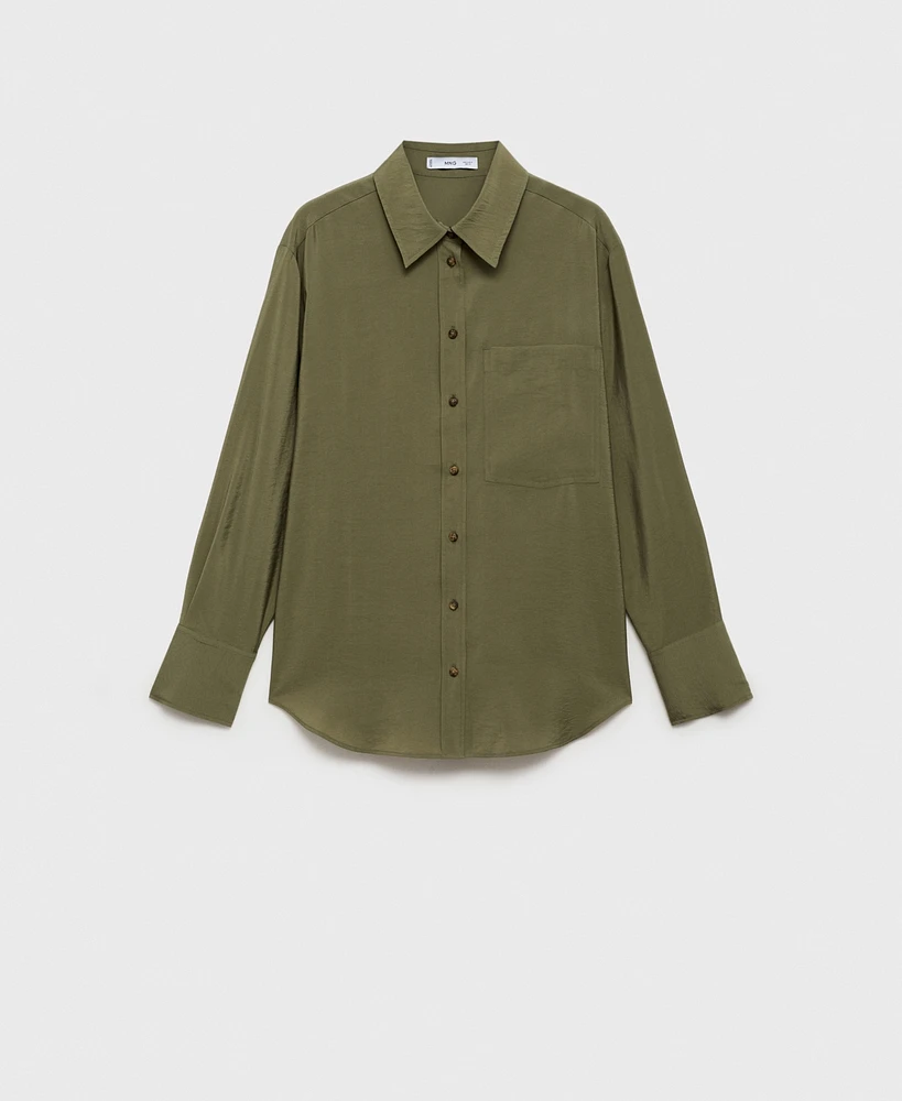 Mango Women's Pocket Modal Shirt