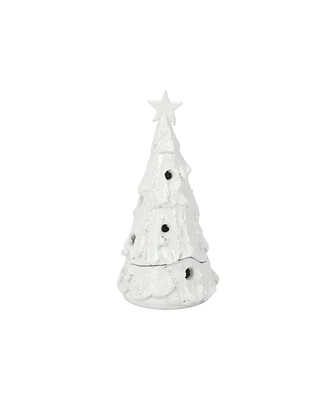 Vietri Foresta Small Flocked Tree with Star