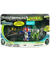 Transformers Cyberverse Optimus Prime and Ratchet vs Crankcase Battle in the Moonlight Set 3 Dark of the Moon Dotm