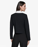 Karl Lagerfeld Paris Women's Colorblocked Lapel Blazer