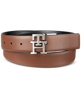 Tommy Hilfiger Men's 4-In-1 Boxed Belt Set - Reversible Leather Strap with 2 Interchangeable Buckles