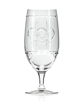 Rolf Glass Fleur De Lis Iced Tea Glass 16oz