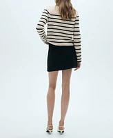 Mango Women's Striped Knitted Jacket