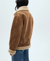 Mango Women's Faux Shearling-Lined Jacket