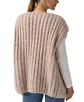 Sanctuary Women's Chunky Open-Front Sweater Vest