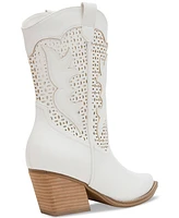 Dv Dolce Vita Women's Allure Cutout Eyelet Cowboy Western Booties