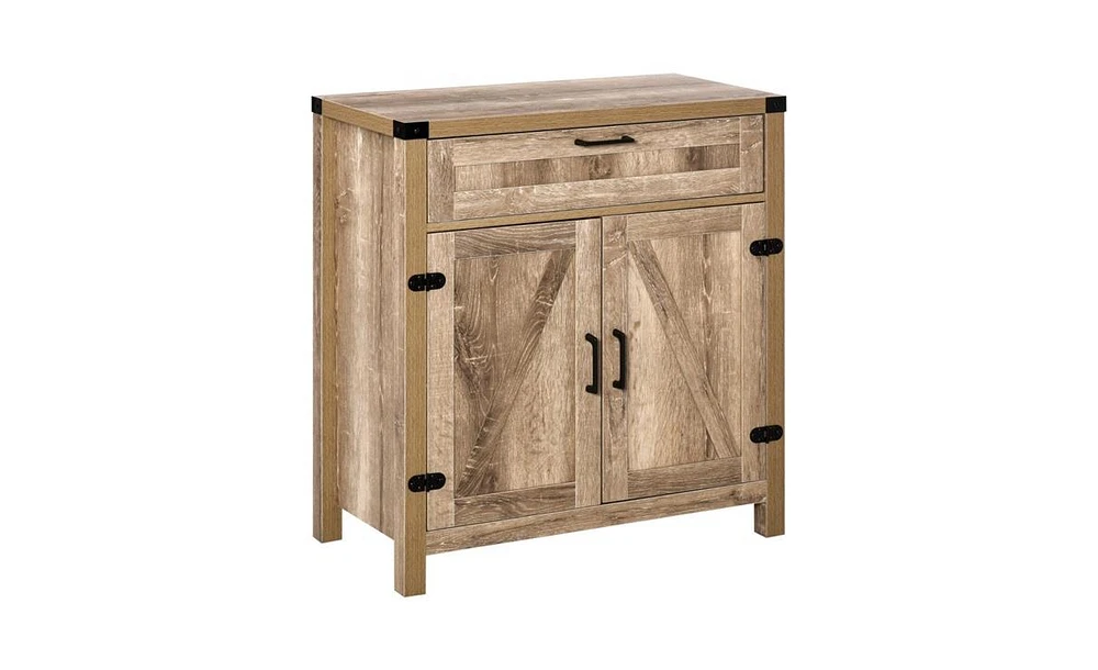 Slickblue Chic Oak Kitchen Sideboard & Storage Cabinet – Versatile Coffee Bar Cabinet