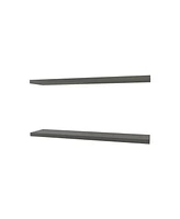 Fm Furniture Greer Floating Shelf in Melamine x2, Grey