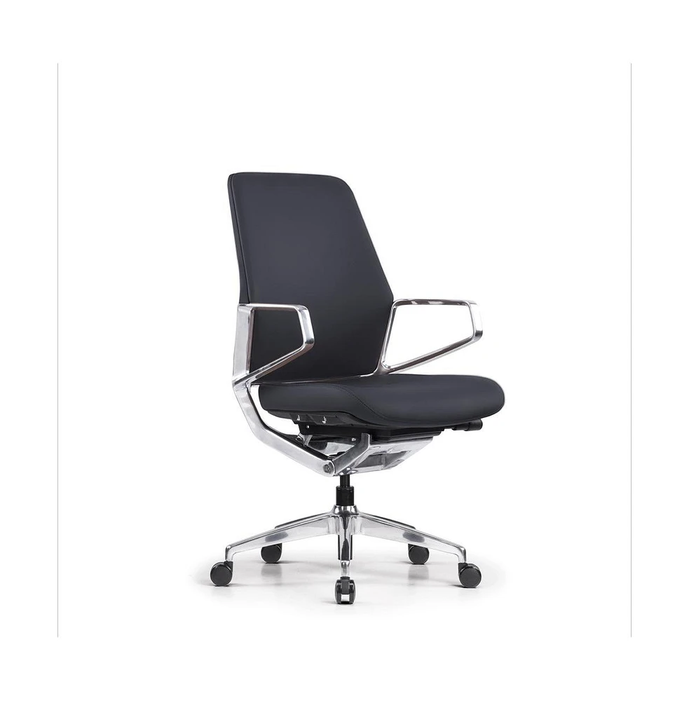 Decent Living Executive Premium Leather Office Chair with Standard Height Back