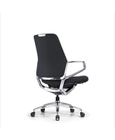 Decent Living Executive Premium Leather Office Chair with Standard Height Back