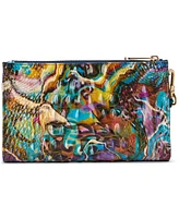 Brahmin Daisy Melbourne Embossed Leather Clutch