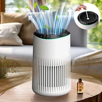 Morento Hepa Small Air Purifier for Bedroom Home with Fragrance Sponge, Up to 225 Sqft