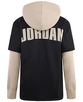 Jordan Big Boys Hooded Jumpman Baseball Pullover Hoodie