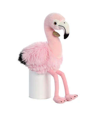 Aurora Medium Andean Flamingo Miyoni Realistic Plush Toy Pink 10"