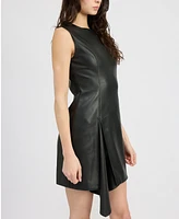 En Saison Women's Mya Faux-Leather Mini Dress