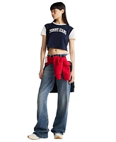 Tommy Jeans Women's Cropped Varsity T-Shirt