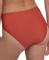 Dkny Women's High-Waist Side-Shirred Bikini Bottoms