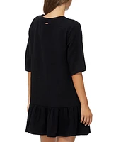 Raisins Juniors' Sol Cotton V-Neck Elbow-Sleeve Cover-Up