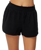 Raisins Juniors' Encinitas Cotton Pull-On Cover-Up Shorts