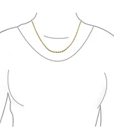 Bling Jewelry Yellow Gold Tone Rope Chain 5MM Necklace Stainless Steel