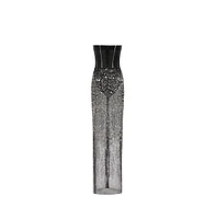 Milla Women's Crystal-Covered Fabulous Black Maxi Dress