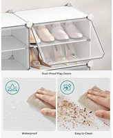 Songmics Home 6-Cube Shoe Organizer with Doors