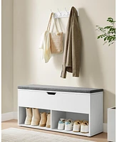 Songmics Home Shoe Bench with Cushion