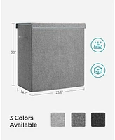 Songmics Home Double Laundry Hamper with Lid