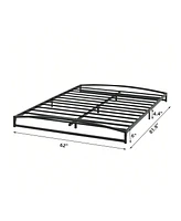 gaomon Bed Frame, 6 Inch Low Profile Platform Heavy Duty Metal Full Bed, Mattress Foundation With Steel Slat Support, Height, E