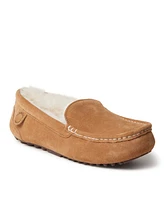 Dearfoams Fireside By Women's Mel Genuine Shearling Moccasin Slipper