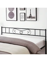 gaomon Metal Platform Bed Frame With Headboard And Footboard, Steel Slat Support Mattress Foundation