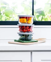 Dura Living 12-Piece 2 Cup Round Food Storage and Meal Prep Container Set