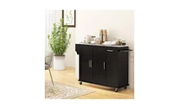 Slickblue Kitchen Island and Storage Cabinet for Stylish Organization and Enhanced Kitchen Functionality