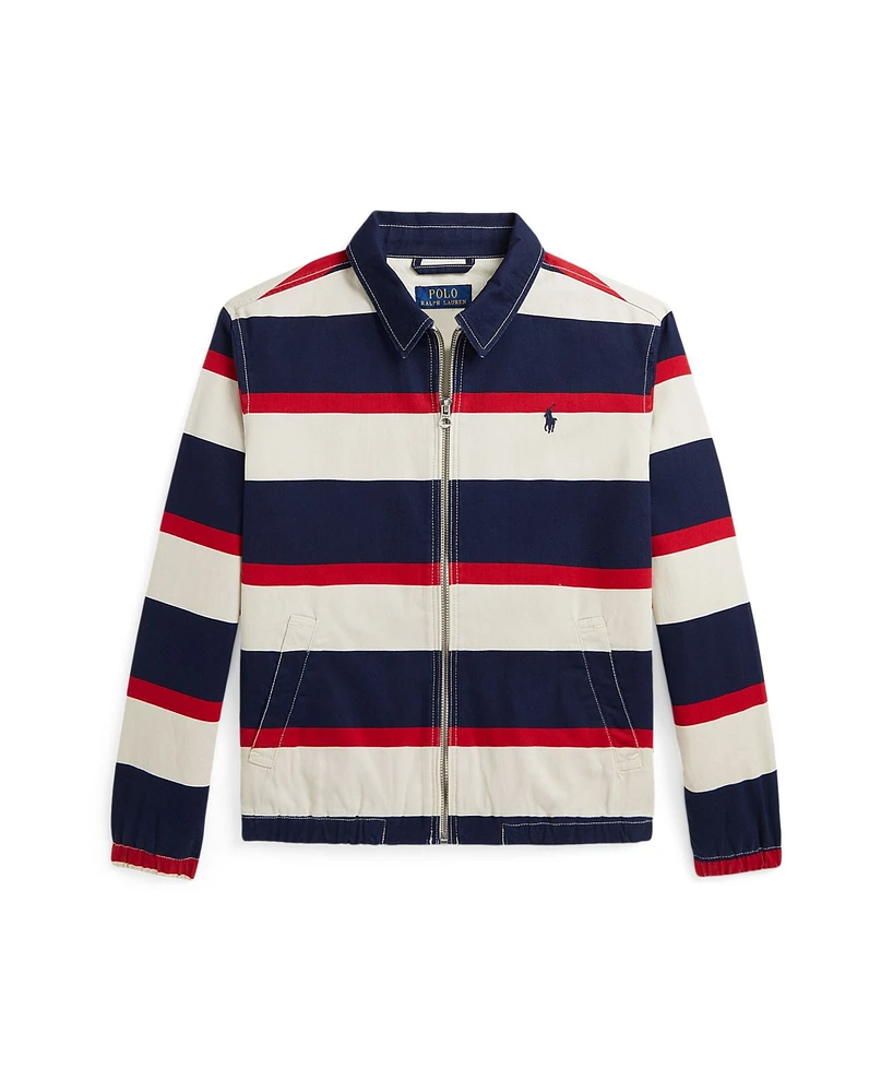 Polo Ralph Lauren Big Boys Bayport Striped Cotton Jacket