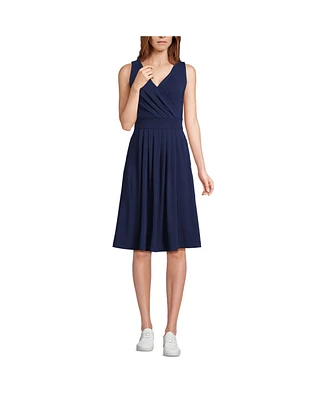 Lands' End Women's Front Fit and Flare Dress