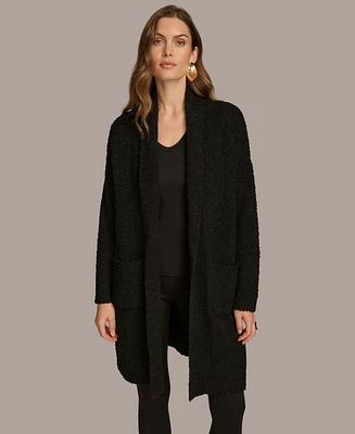 Donna Karan New York Women's Open-Front Long Cardigan