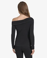 Halston Women's Ruched Off-The-Shoulder Top