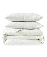 Dkny Modern Hexagon 3 Piece Comforter Set