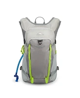 High Sierra Hydrahike 2.0 16L Hydration Water Backpack for Hiking, Gray & Green